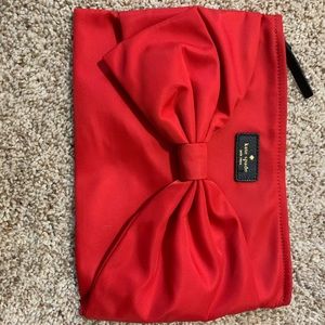 Red bow Kate spade wristlet